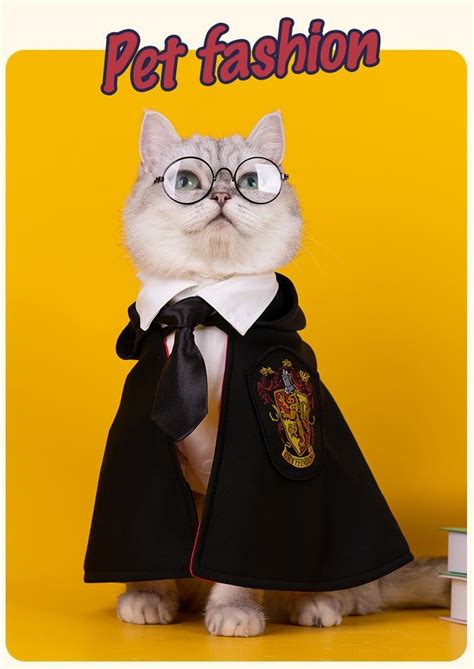 Fantasia Gato Cachorro Capa Pet Grifin Ria Gryffindor Harry Potter