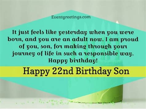 Happy 22nd Birthday Quotes And Wishes Events Greetings