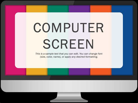 Free - Computer Screen Presentation Theme for PowerPoint and Google Slides