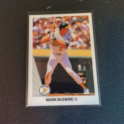 Leaf Mark Mcgwire Baseball Card Oakland Athletics St Louis