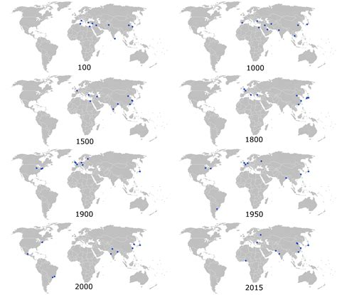 The world's top 10 most populous cities from 100 AD to today [2850x2500 ...