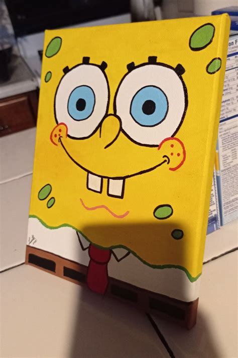 Bob Esponja Arte En Lienzo Bob Esponja Pinturas