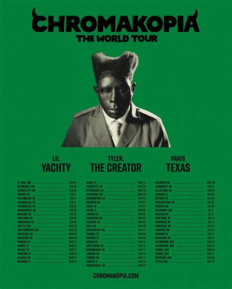 Tyler, The Creator Announces CHROMAKOPIA World Tour | News | Clash