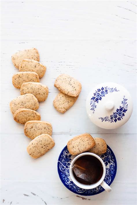 Earl Grey Shortbread Cookies - The Classy Baker