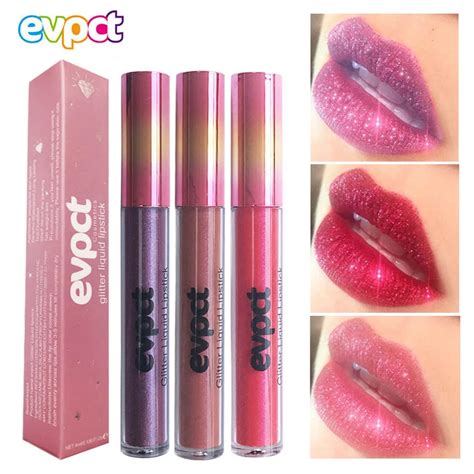 Hot 15 Color Women Sexy Shining Glitter Liquid Lipstick Lip Tint Long