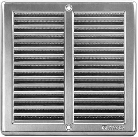 Stainless Steel Ventilation Grille 200 X 200 Mm With Slats Amazon Co