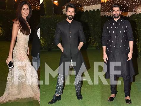 Katrina Kaif, Aditya Roy Kapur and Shahid Kapoor deck up in ethnic wear for Ronnie Screwvala's ...