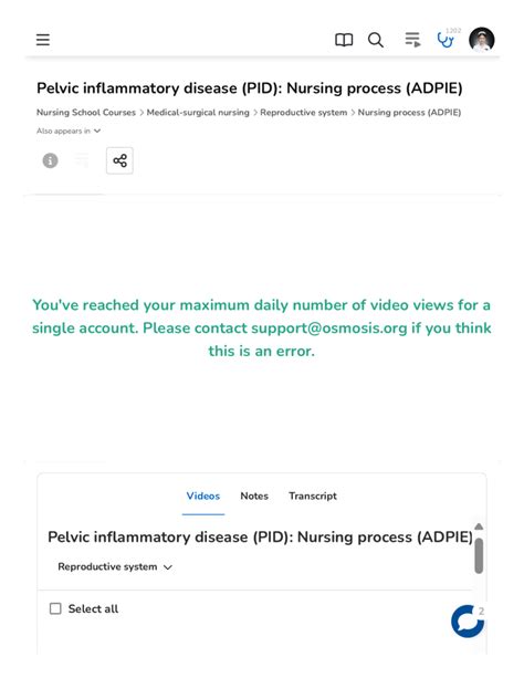 Pelvic Inflammatory Disease Pid Nursing Process Adpie Osmosis