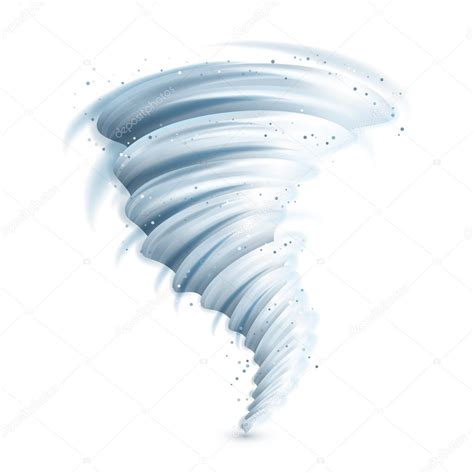 Realistic Tornado Illustration Stock Vector by ©macrovector 87283464