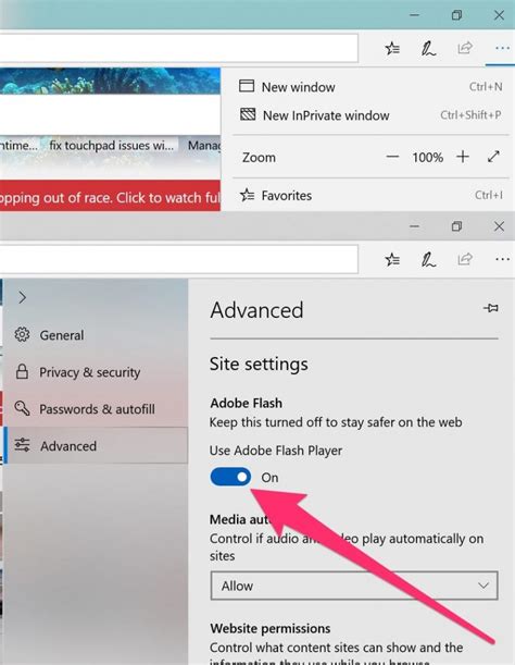 How To Enable Adobe Flash Player On A Microsoft Edge Browser