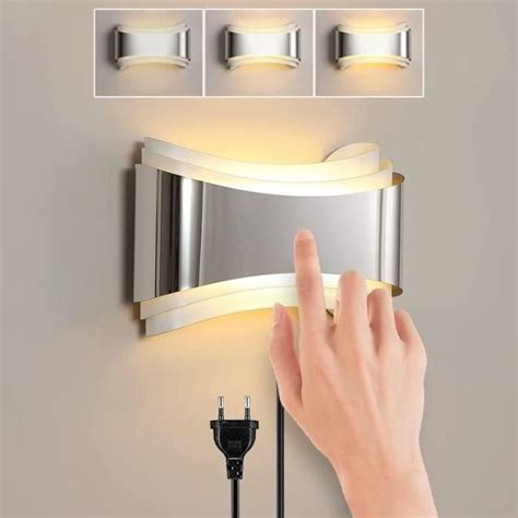 Applique Murale Avec Interrupteur Tactile Led Lampe De Lecture Dimmable