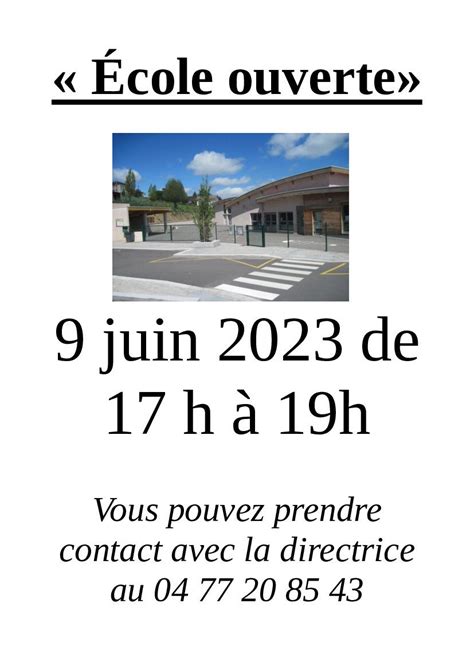 Actualités Ecole ouverte Actualité illiwap de Mairie de Saint