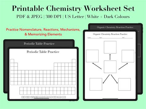 Free Printable Chemistry Worksheet Download Free Printable Chemistry