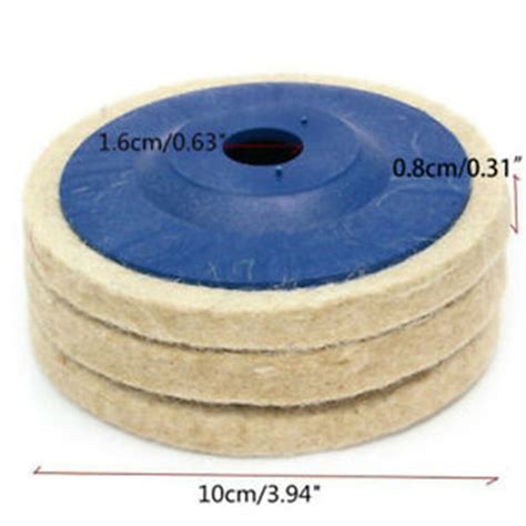 1PC 4 Inch 100mm Wool Polishing Wheel Buffing Pads Angle Grinder Wheel