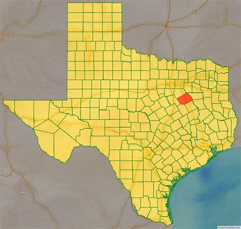 Map of Navarro County, Texas - Thong Thai Real