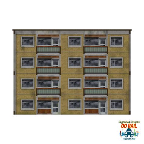OO Scale 1970s Block of Flats – Organisedoctopus