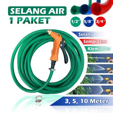 Jual Paket Semprotan Cuci Motor Mobil Siram Tanaman Selang Air Panjang