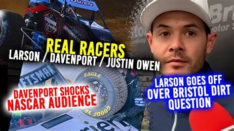 REAL RACERS Larson Barks Back On Bristol Dirt Davenport Shocks