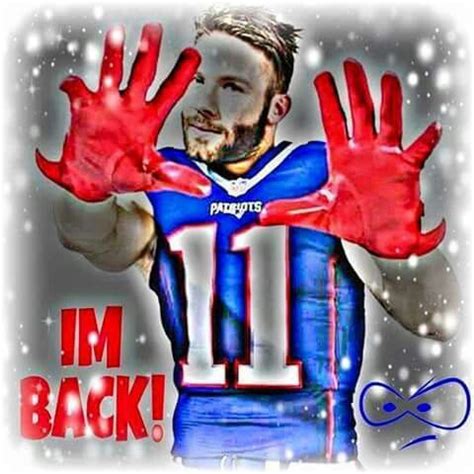 A Drawing Of A Football Player Holding His Hands Up To Say I M Back