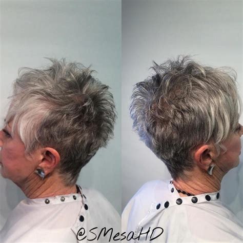 65 Gorgeous Gray Hair Styles To Inspire Your Next Chop Short Spiky Hairstyles Short Grey Hair