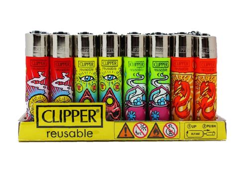 Clipper Lighters Printed 48s Various Designs Dragon — Vir Wholesale