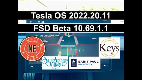 Tesla FSD Beta 10 69 1 1 Keys Cafe St Paul YouTube