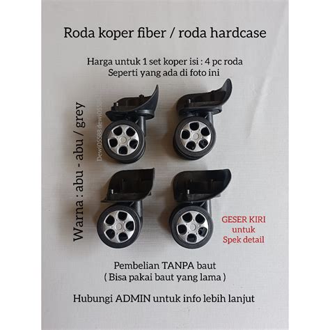 Jual Roda Koper Roda Double Wheel Roda Putar 360 Roda Koper Viber Roda Koper Fiber Roda