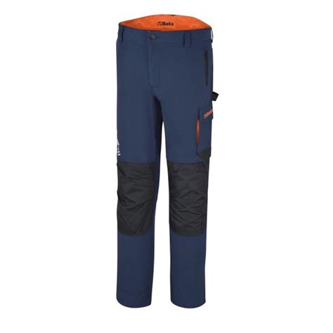 Beta Pantalon De Travail Multipoches Stretch L Ger Bleu