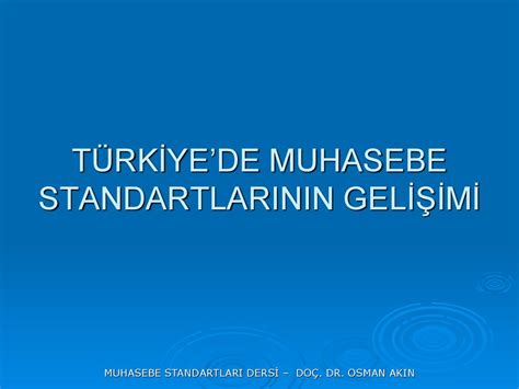 Muhasebe Standartlari Ders Ppt Indir