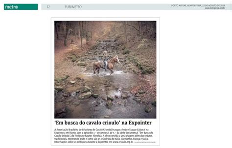 Série documental Em Busca do Cavalo Crioulo na imprensa Bruna Paulin