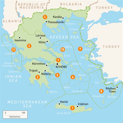 Mapa De Grecia Y Las Islas Griegas Grecia Viajes