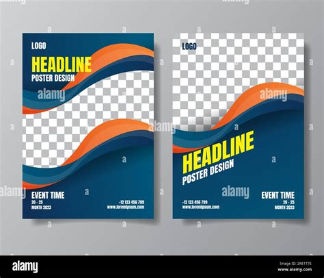 Business Flyer Poster Design Set Layout Template Abstract Background