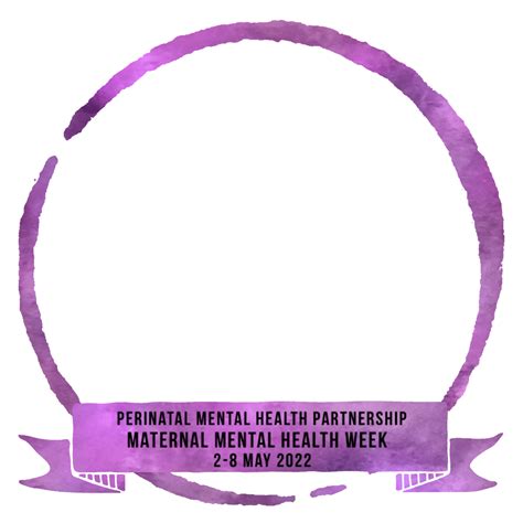 Support The Uk Maternal Mental Health Awareness Week With A Frame On