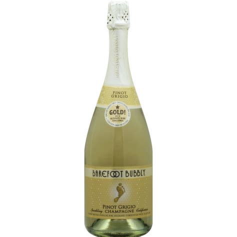 Barefoot Bubbly Champagne Sparkling Pinot Grigio California Smart