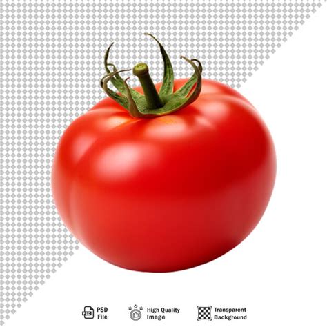 Tomate Fresco Aislado Sobre Un Fondo Transparente Archivo PSD Premium