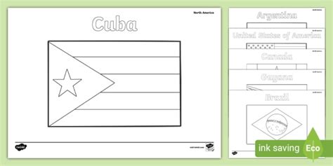 Flags Of South America Coloring Pages