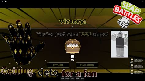 Getting A Fan Deto 2 Survived 2 Hacker Slap Royale YouTube