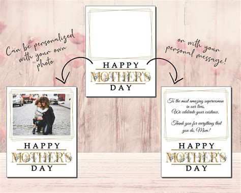 Personalized Mothers Day Card, Editable Mothers Day Cards, Custom ...