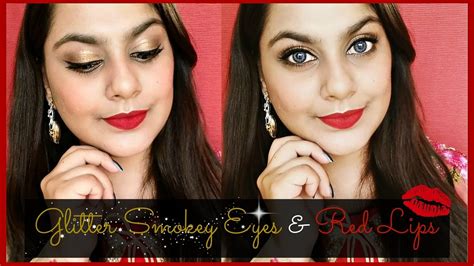 Smokey Eyes And Red Lips Wedding Makeup Look Arti Agarwal Youtube