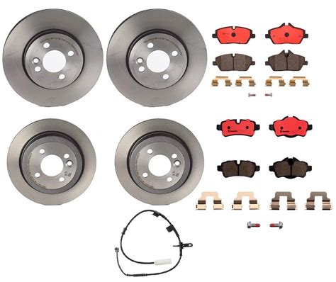 Brembo Brake Pads And Rotors Kit Front And Rear 280mm 259mm