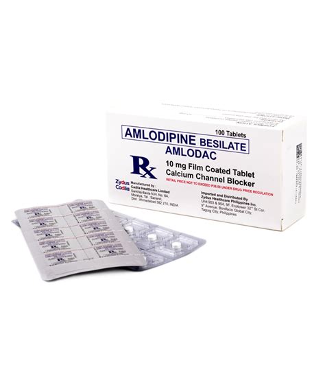 Amlodac 10mg Tablet Rose Pharmacy Medicine Delivery