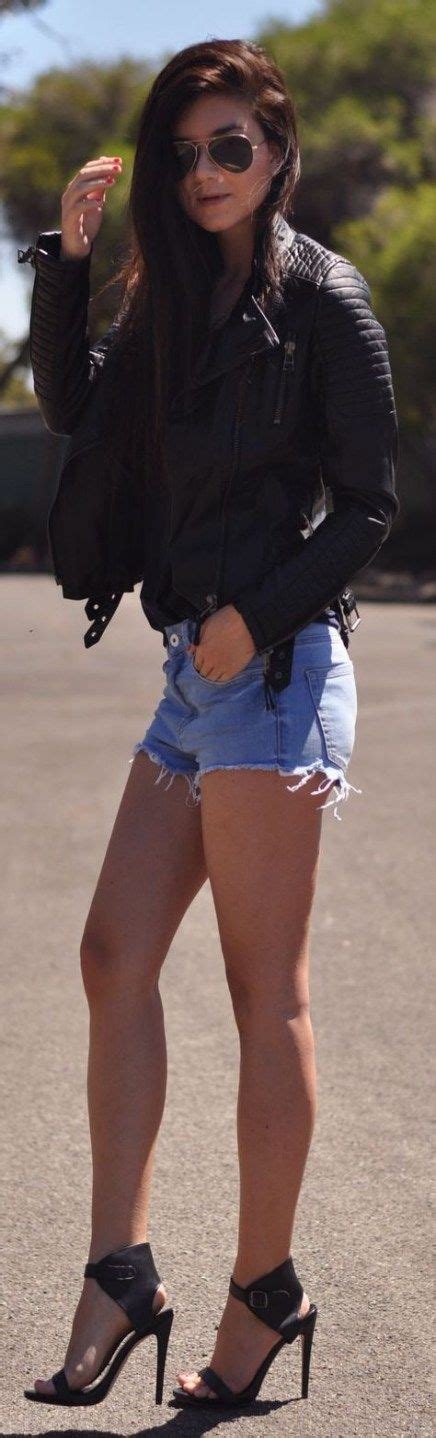 How To Wear Denim Shorts Heels 31 Ideas Cozy Winter Outfits Party