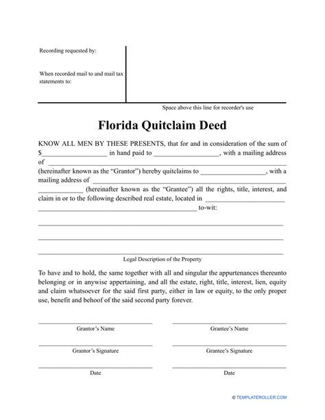 Quit Claim Deed Broward County Florida Pdf Thersa Shumate