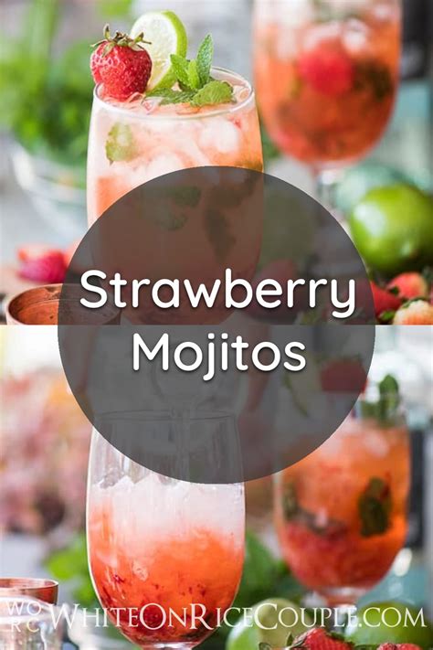 Strawberry Mojito Cocktail Recipe | Mojito Cocktails Drinks