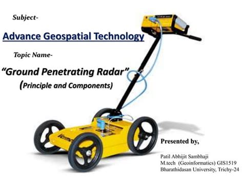 Ground Penetrating Radar Gpr Ppt