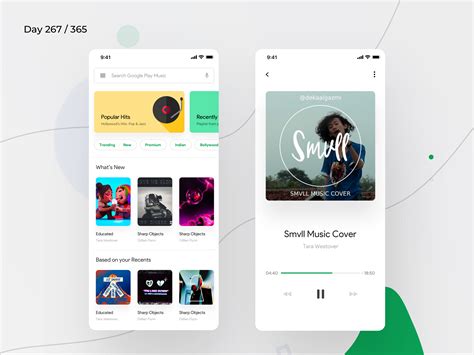Google Play Music App Redesign | Day 275/365 - Project365 | Google play music, Music app, Google