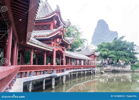 Guangxi Province China, Famous Tourist Attractions in Hezhou, Huang Yao Ancient Town. Editorial ...