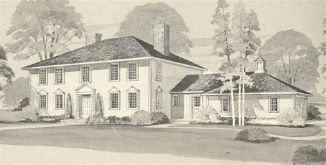 Vintage House Plans Colonial