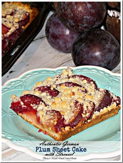 Authentic German Plum Cake with Streusel