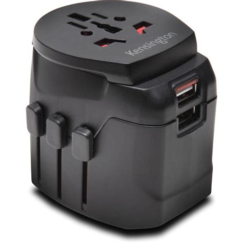 Kensington International Travel Adapter Grounded 3 Prong With Dual